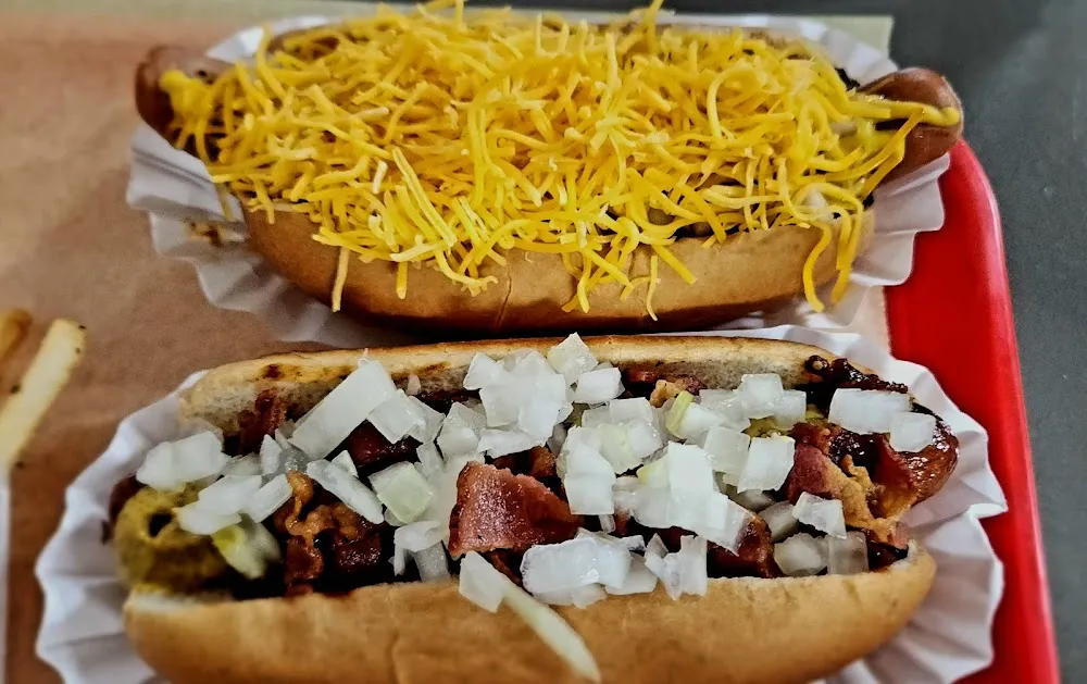 Chili Cheese Coney and Fav Dog